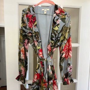 Ella Moon Satin Floral Dress S